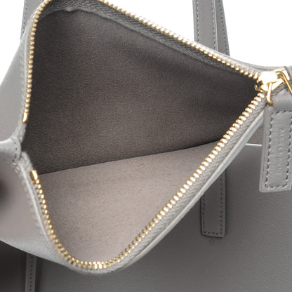 Saint Laurent Calfskin Large Shopping Tote Fog 7 of 9