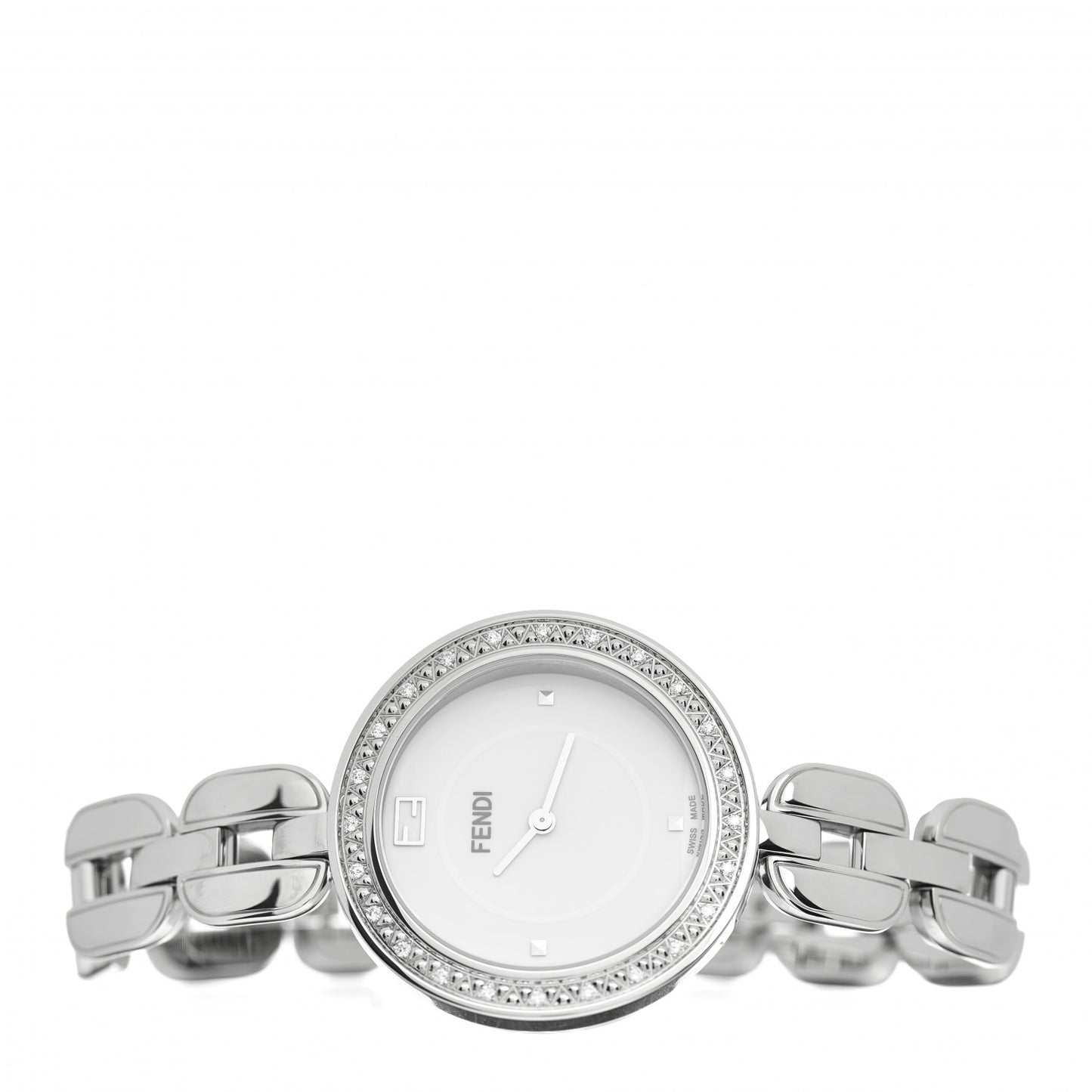 Stainless Steel Diamond Bezel 36mm Fendi My Way Quartz Watch