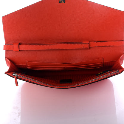 Fendi Vitello Elite 2Jours Clutch Papavero 6 of 10