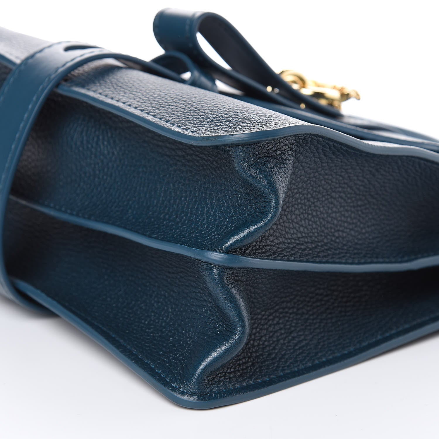 Chloe Grained Calfskin Medium Aby Day Shoulder Bag Navy Ink 9 of 9