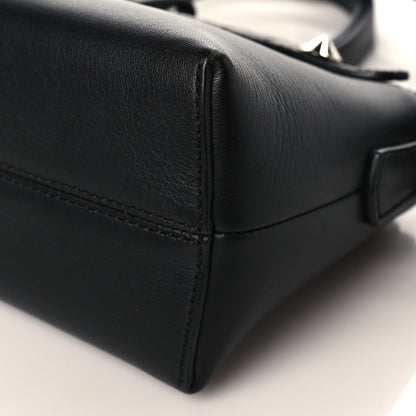Fendi Vitello Dolce Bi-Color FF 1974 Embossed Mini By The Way Boston Bag Black Maya 9 of 9