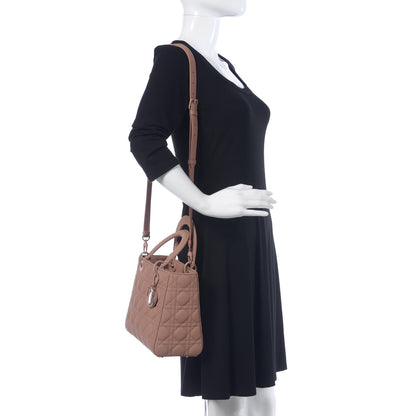 Christian Dior Ultra Matte Calfskin Cannage Medium Lady Dior Beige 2 of 10