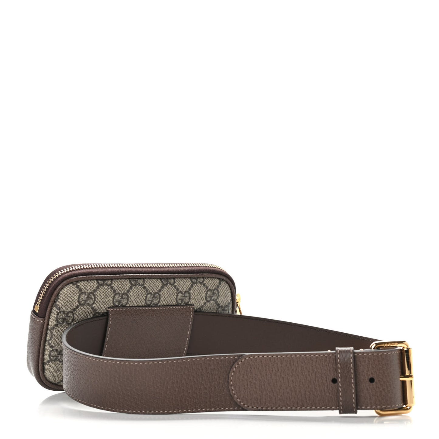 GG Supreme Monogram Ophidia Belted iPhone Case 75 30 Dark Brown