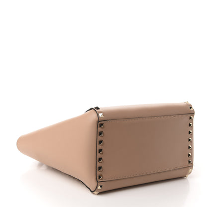 Valentino Garavani Vitello Small Rockstud Double Handle Tote Skin Sorbet 4 of 10