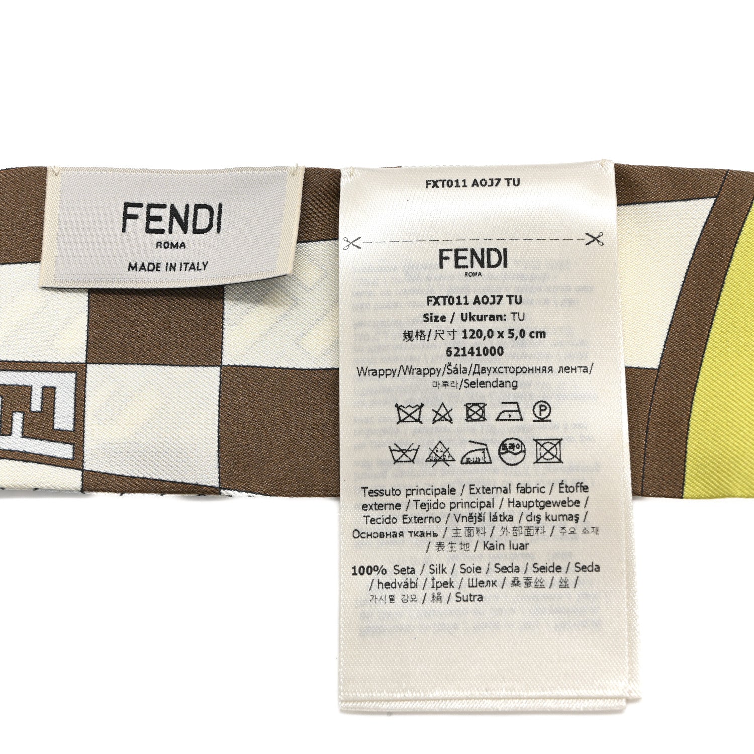 Fendi Silk Print Wrappy Scarf Multicolor 1834052 – FASHIONPHILE