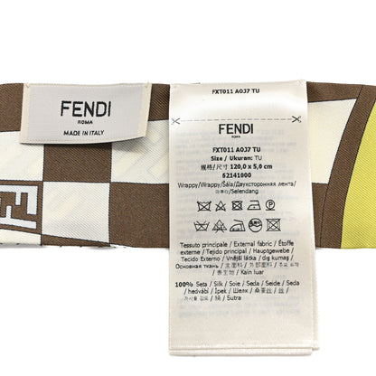Fendi Silk Print Wrappy Scarf Multicolor 3 of 3