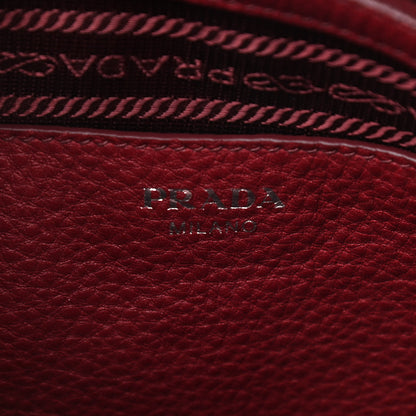 Prada Vitello Daino Tote Cerise 6 of 9