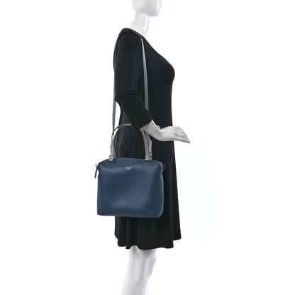 Celine Lambskin Small Soft Cube Satchel Blue 2 of 9
