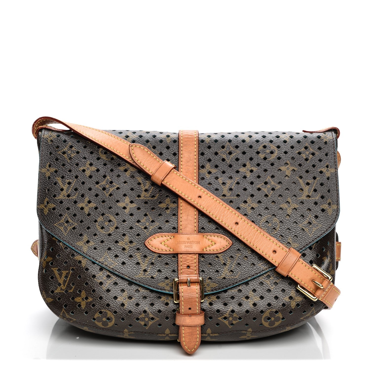 Louis Vuitton Monogram SC Flore Saumur Teal 1 of 12