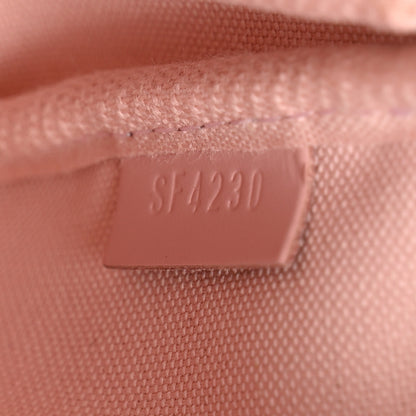 Louis Vuitton Damier Ebene 2020 Christmas Animation Big Wheel Mini Pochette Accessories Rose Ballerine 7 of 9