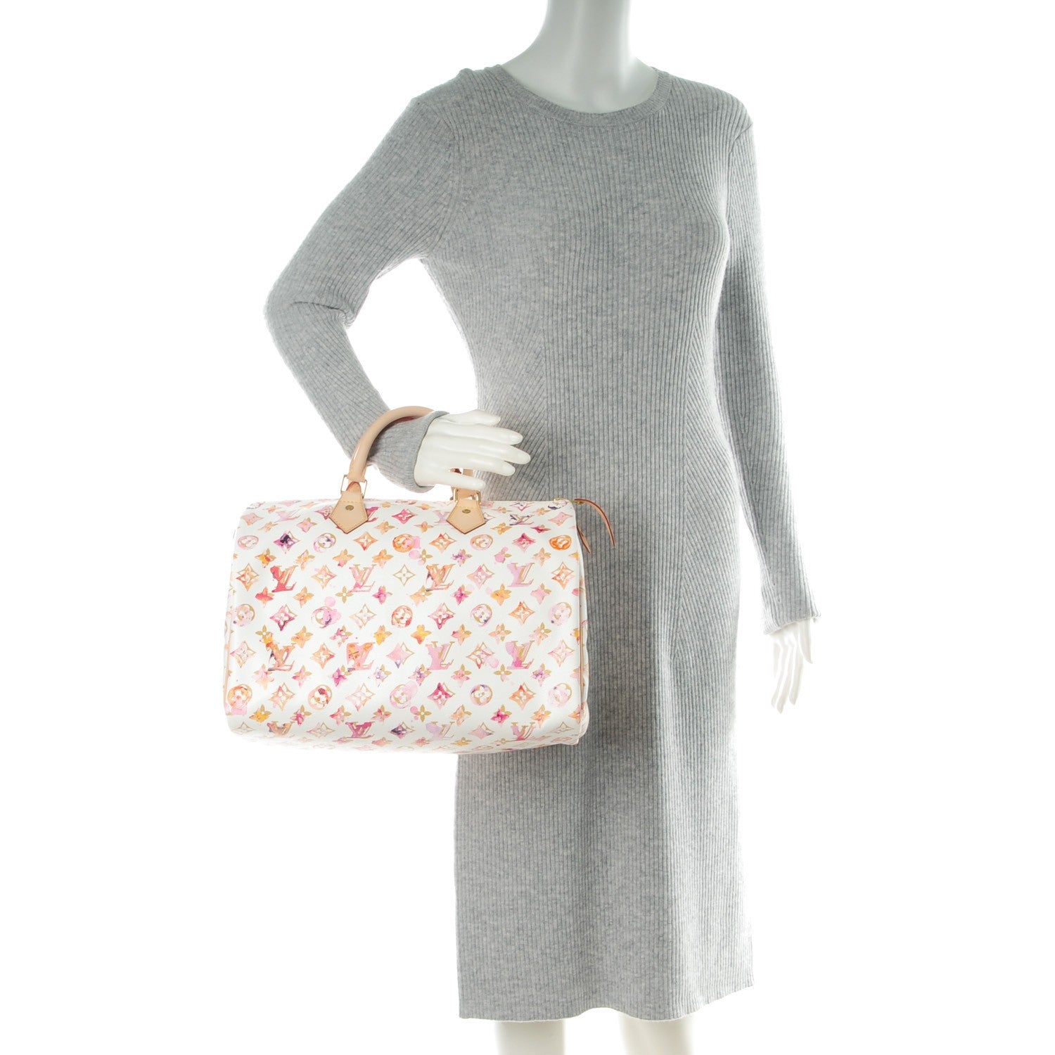 Louis Vuitton Watercolor Aquarelle Speedy 35 White 2 of 7