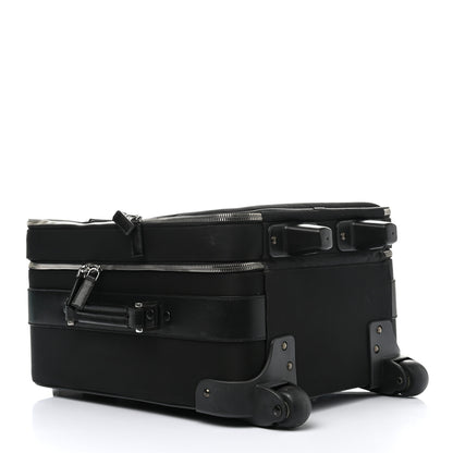 Prada Tessuto Nylon Saffiano Trolley Luggage Black 3 of 13