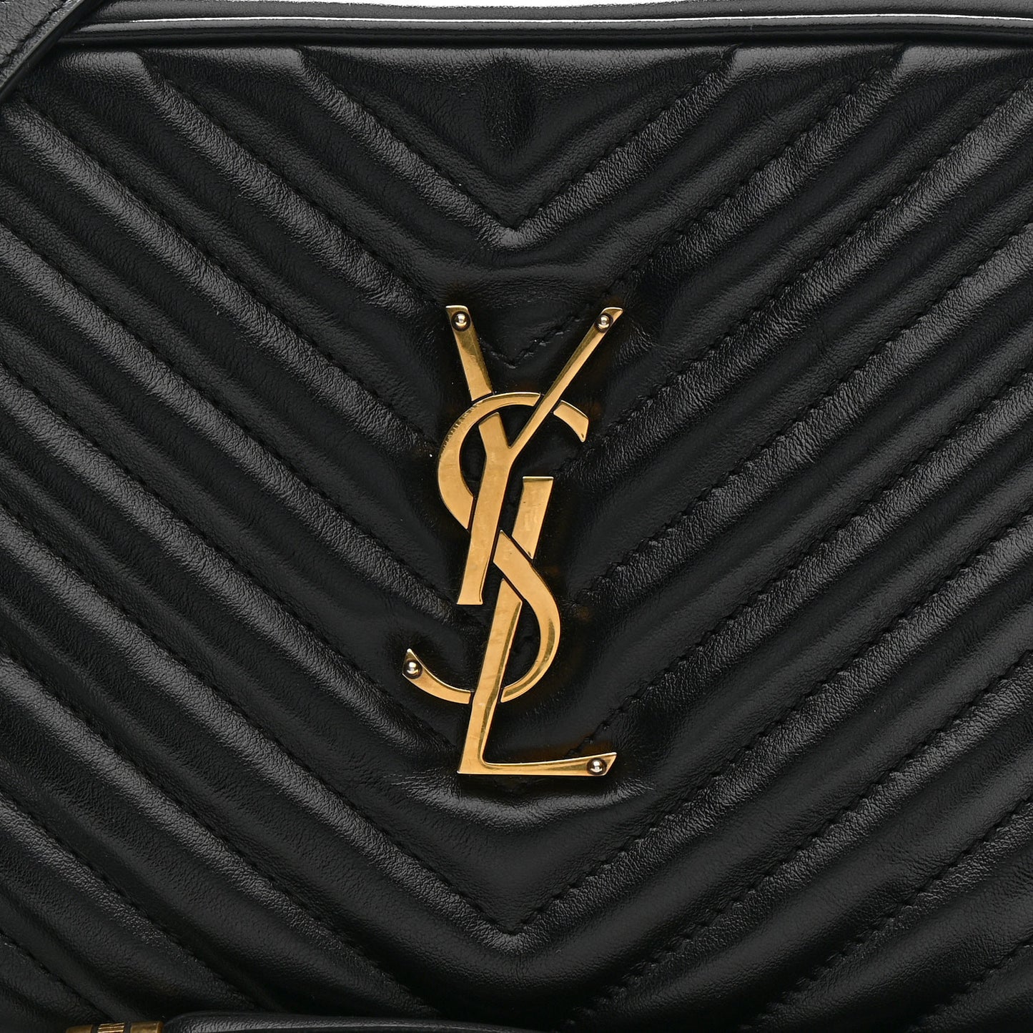 Calfskin Matelasse Monogram Lou Camera Bag Black