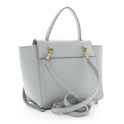 Celine Grained Calfskin Nano Belt Bag Mineral 3 of 10