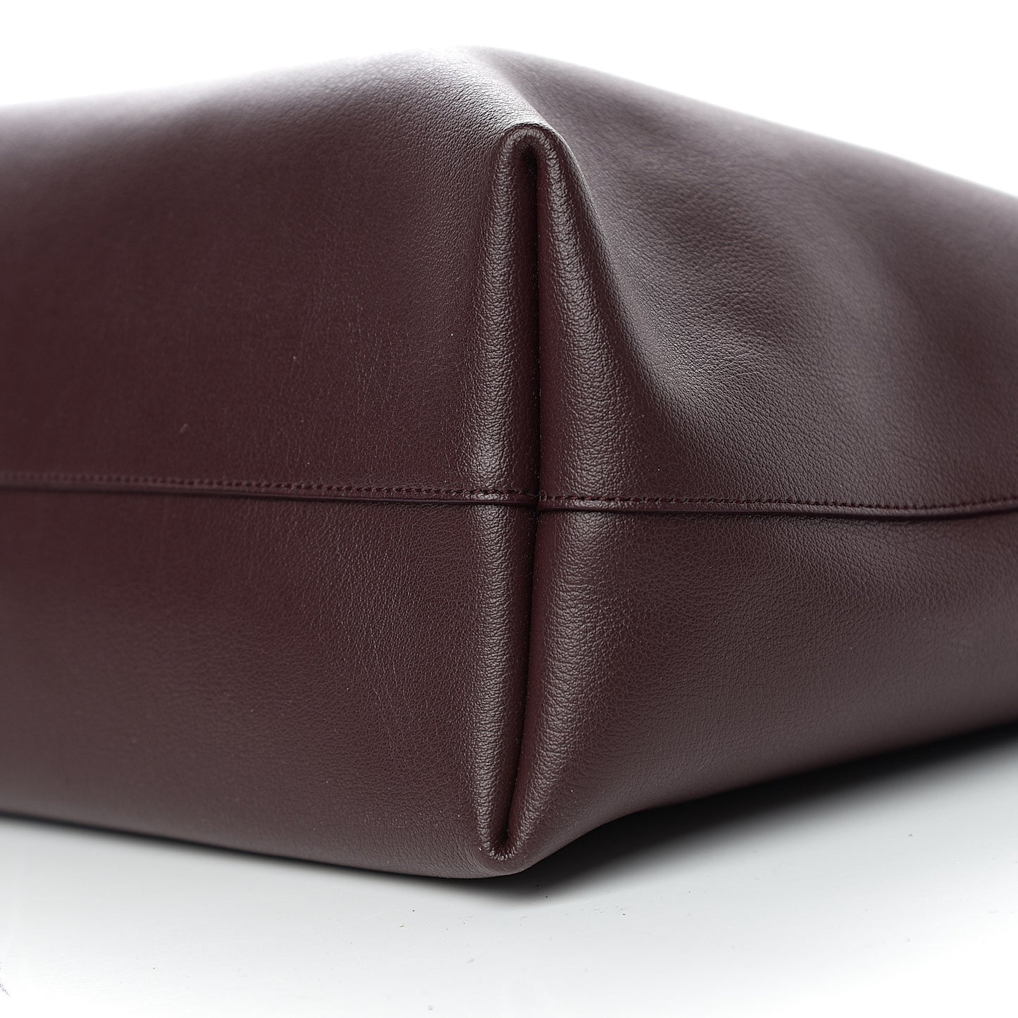 Calfskin Large Shopping Tote Bordeaux