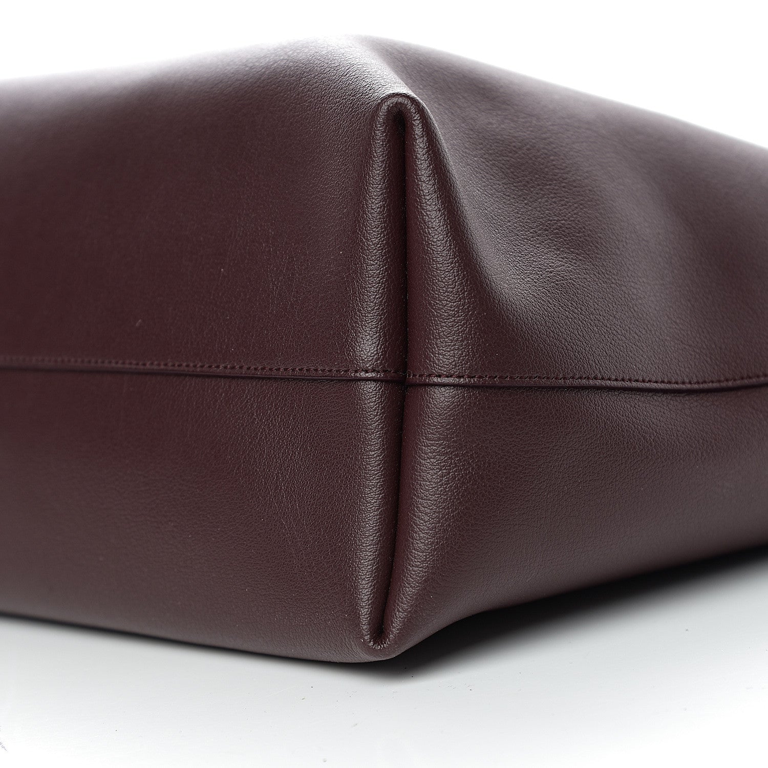 Saint Laurent Calfskin Large Shopping Tote Bordeaux 8 of 9