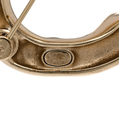 Chanel Pearl Crystal N°5 Brooch Gold 4 of 5