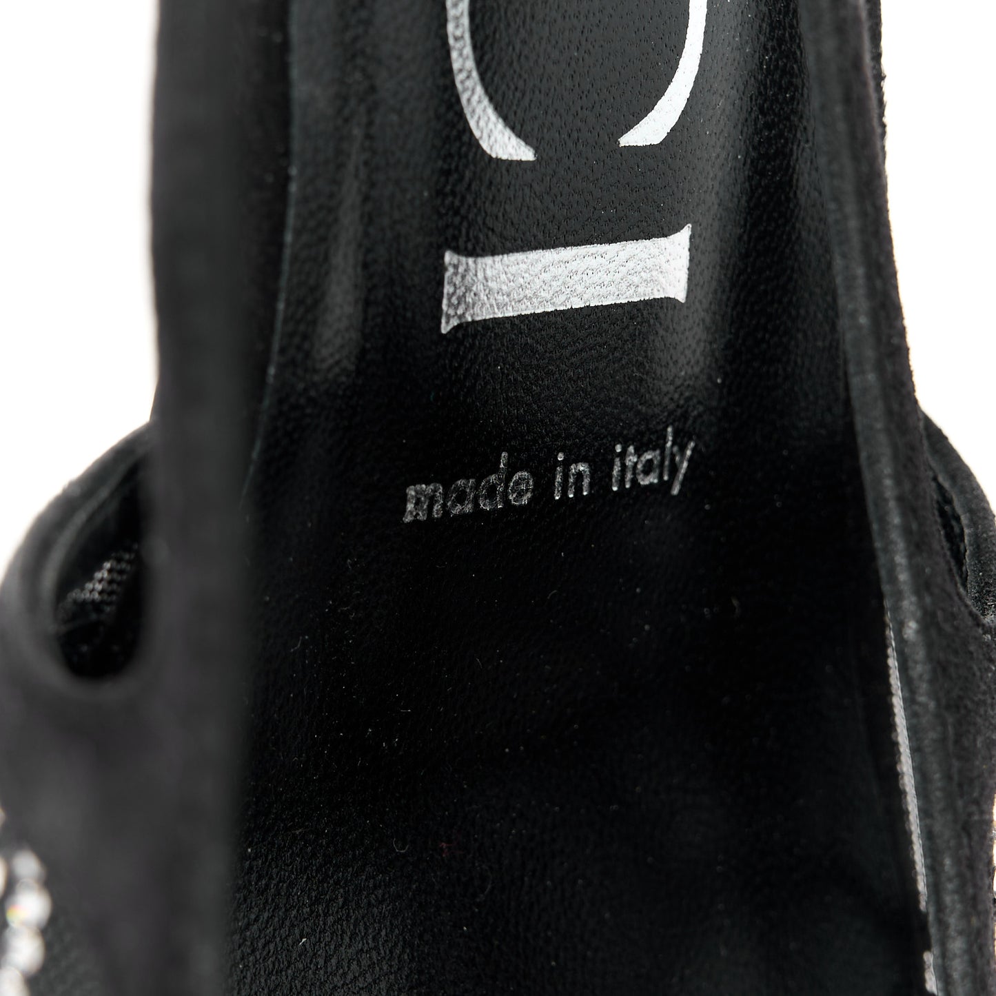 Tela Retino Kid Scamosciato Crystal GG Monogram Square G 35mm Slingback Pumps 38.5 Black
