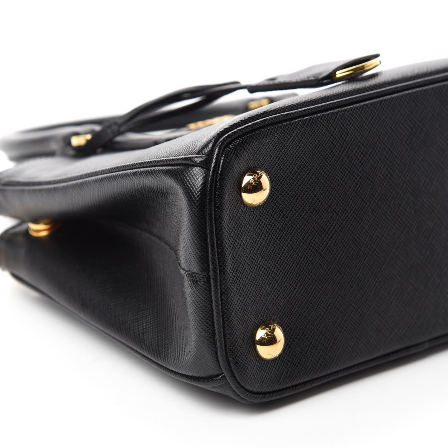 Prada Saffiano Lux Mini Galleria Double Zip Tote Black 6 of 10