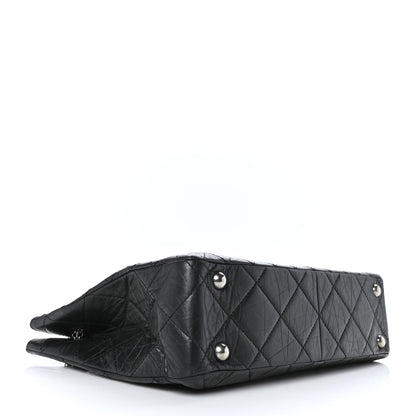 Chanel Aged Calfskin Reissue 2.55 Tote Black 4 of 9