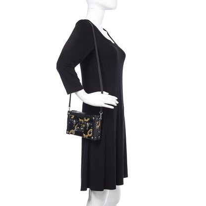 Louis Vuitton Epi Chain Flower Petite Malle Black 2 of 11