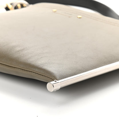 Chloe Smooth Calfskin Medium Roy Clutch Merino Grey 10 of 10