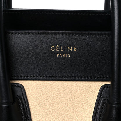 Celine Smooth Drummed Calfskin Micro Tri-Color Luggage Teal 19 of 20