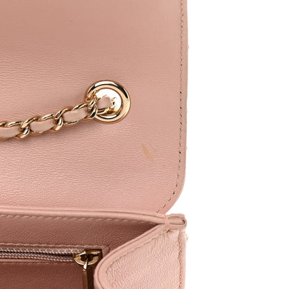 Chanel Sheepskin Quilted Mini Beauty Lock Flap Pink 11 of 18