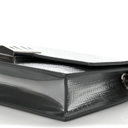 Givenchy Metallic Calfskin 4G Embossed Small 4G Crossbody Silver 7 of 7