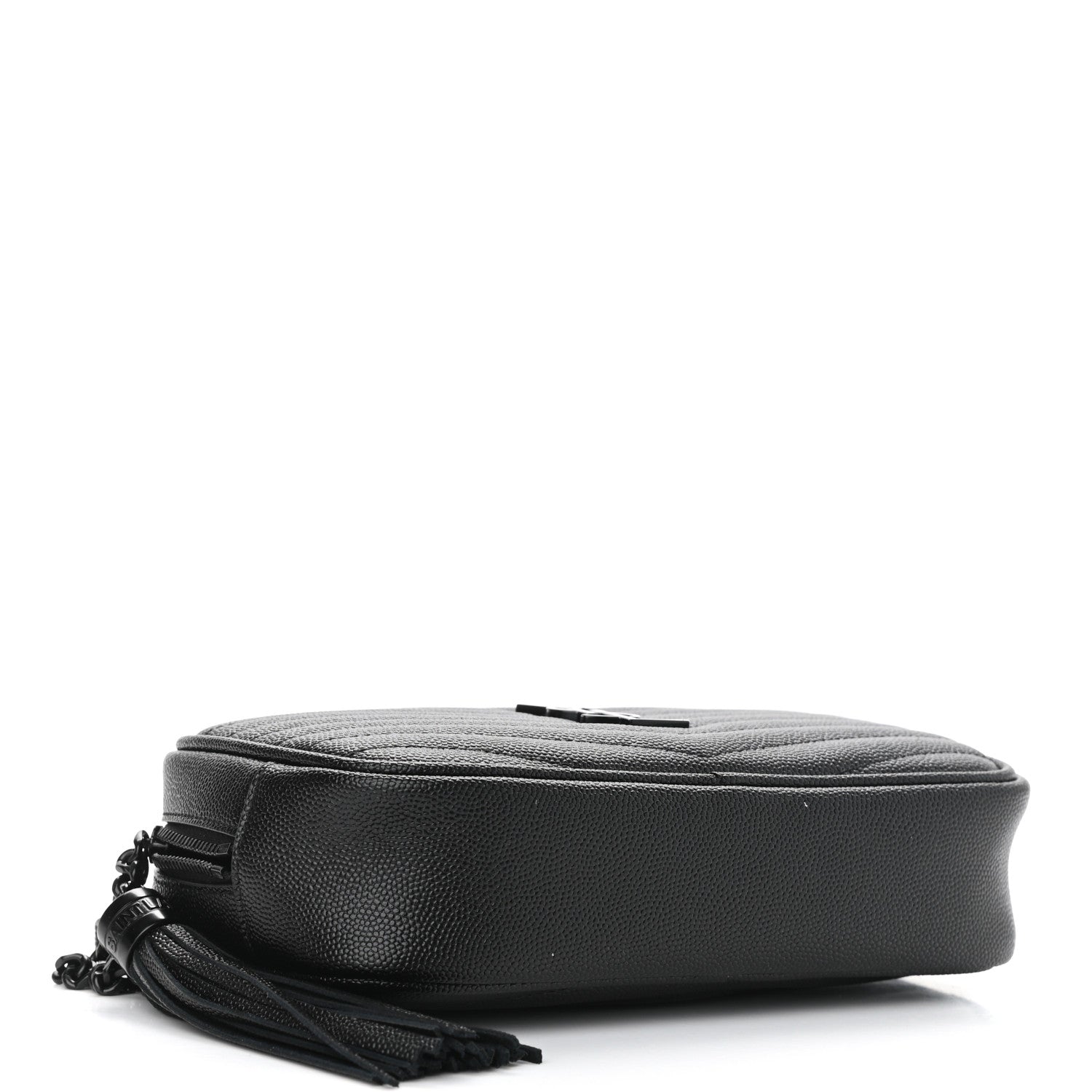 Saint Laurent Grain De Poudre Matelasse Monogram Mini Lou Camera Bag Black 3 of 9