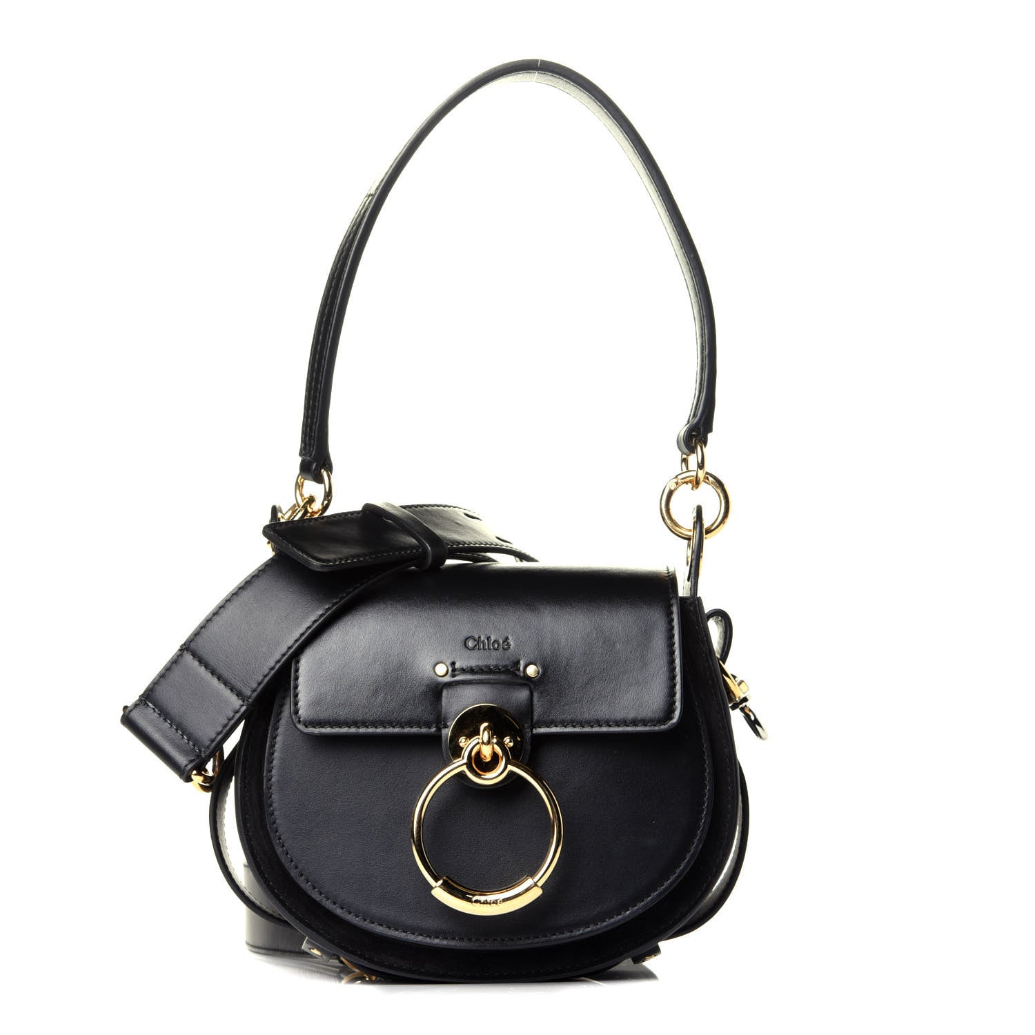 Chloe Calfskin Small Tess Bag Black 1 of 10