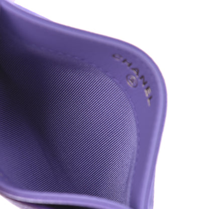Chanel Caviar Quilted Card Holder Purple 6 of 10