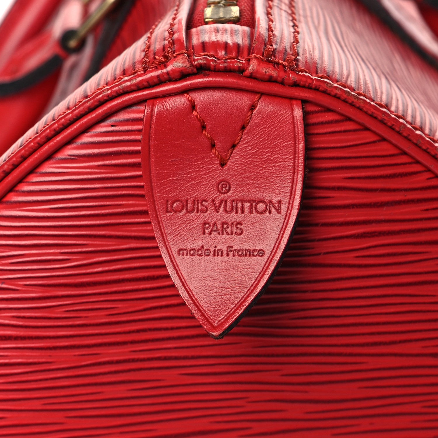 Louis Vuitton Epi Speedy 30 Castillan Red 6 of 10