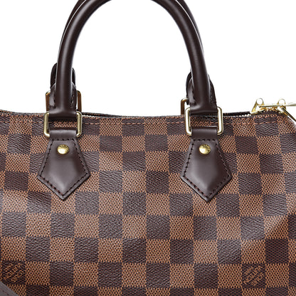 Louis Vuitton Damier Ebene Speedy Bandouliere 25 10 of 10