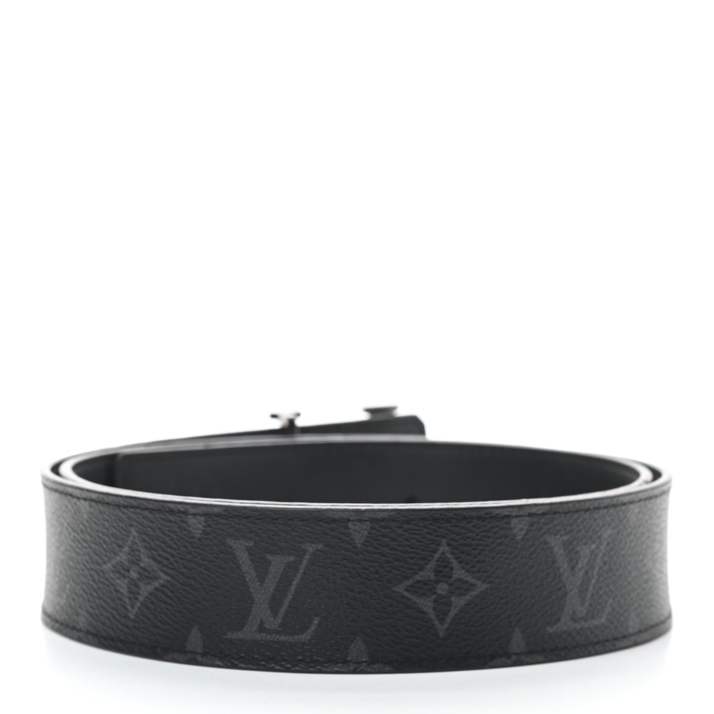 Monogram Eclipse Taigarama 40mm LV Initiales Reversible Belt 95 38 Black