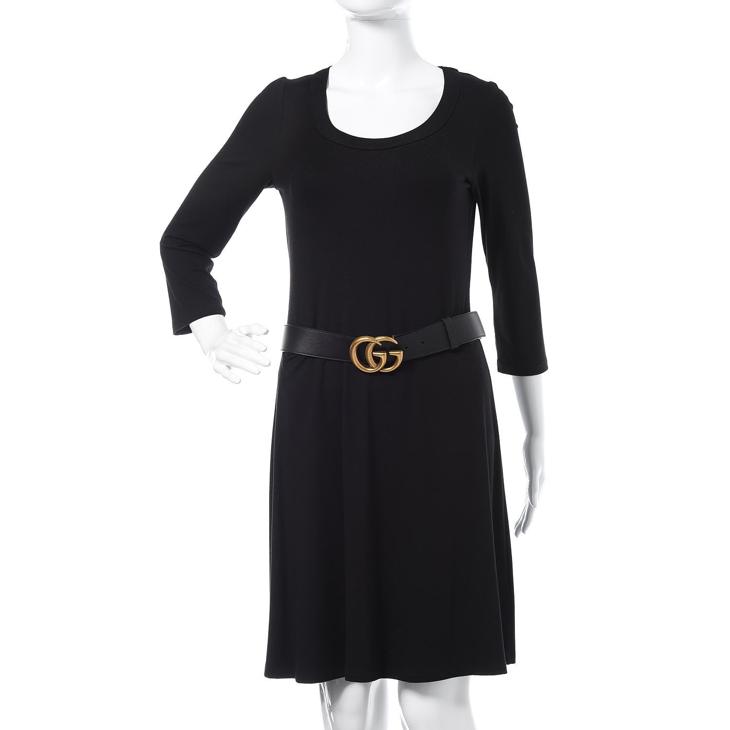 Gucci Calfskin Double G 40mm Belt 85 34 Black 2 of 6