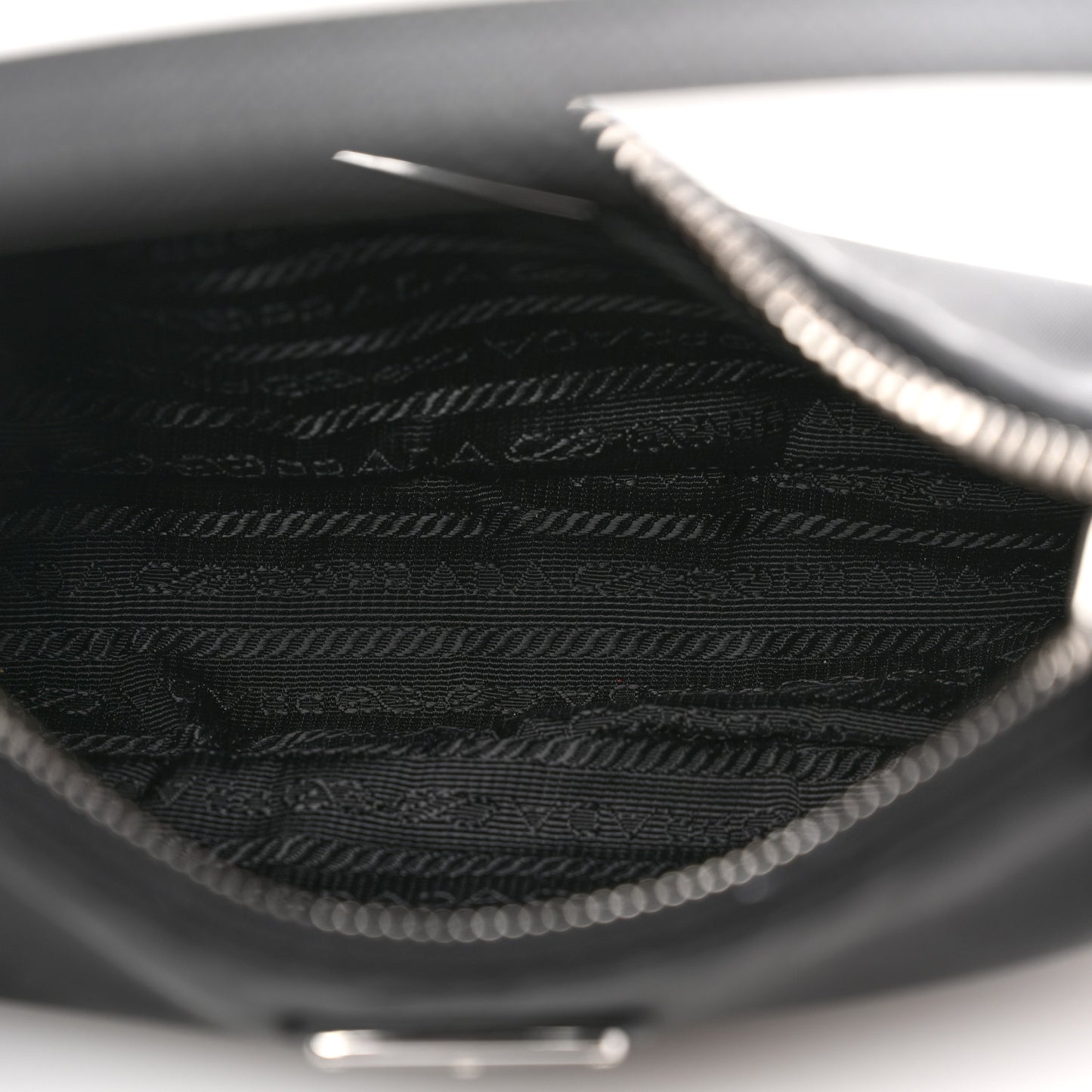 Tessuto Nylon Saffiano Mini Re-Edition 2005 Bag Black