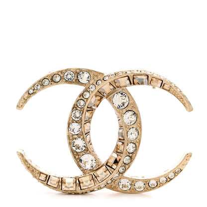 Chanel Baguette Crystal Dubai CC Brooch Gold 1 of 7