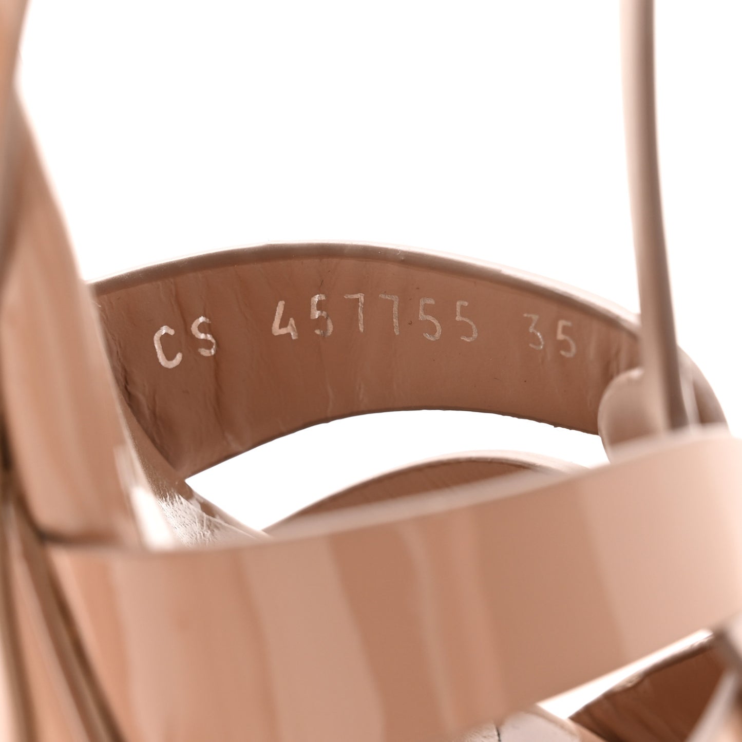 Patent Tribute 105 Platform Sandals 35 Nude Powder