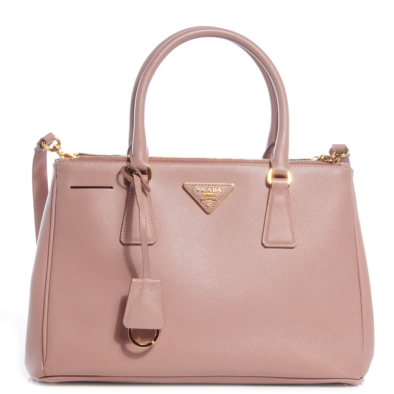 Prada Saffiano Lux Small Double Zip Tote Cammeo 1 of 12