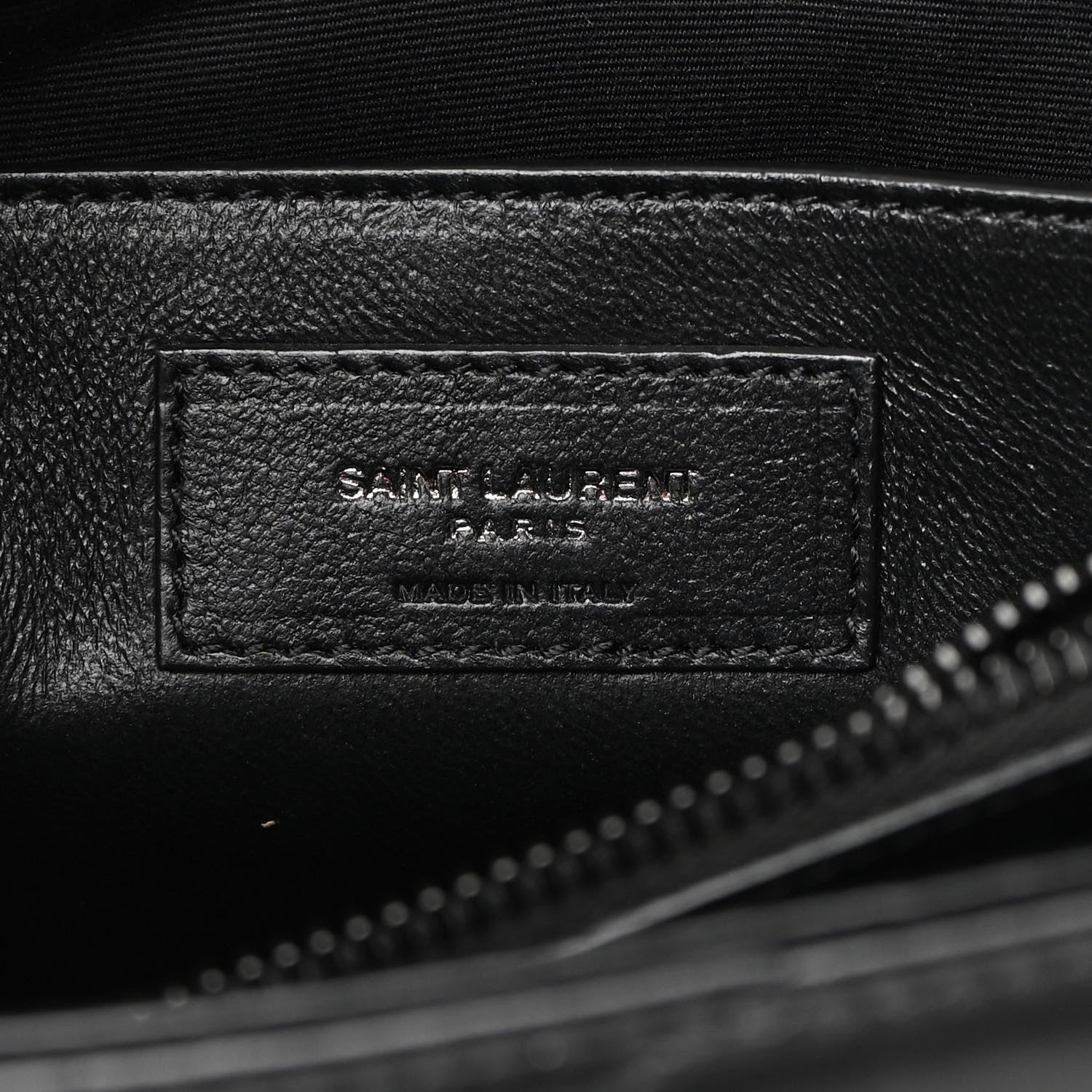 Saint Laurent Calfskin Y Quilted Monogram Monochrome Small Loulou Chain Satchel Black 5 of 12