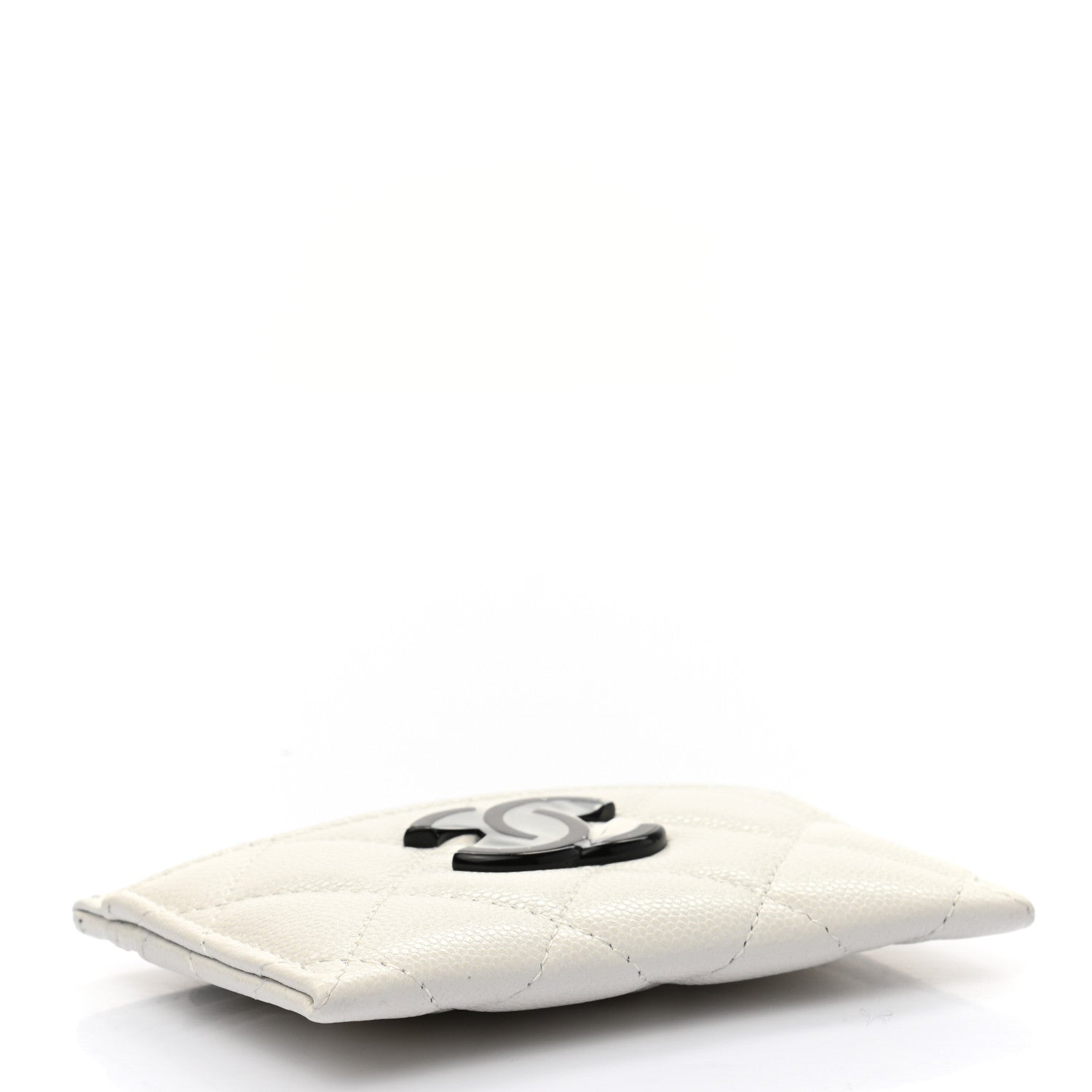 Chanel Caviar Quilted My Everything Card Holder White Black 4 of 11