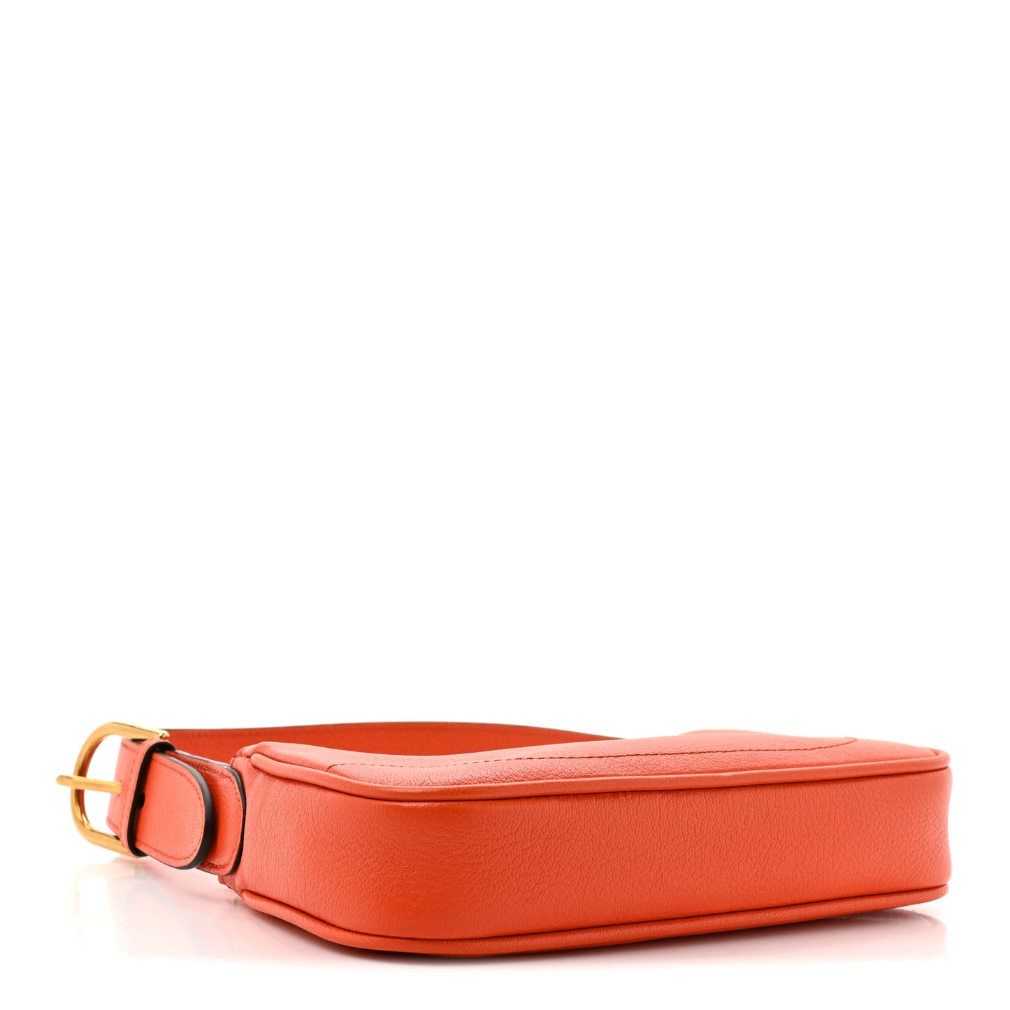 Goatskin Mini Aphrodite Shoulder Bag Orange