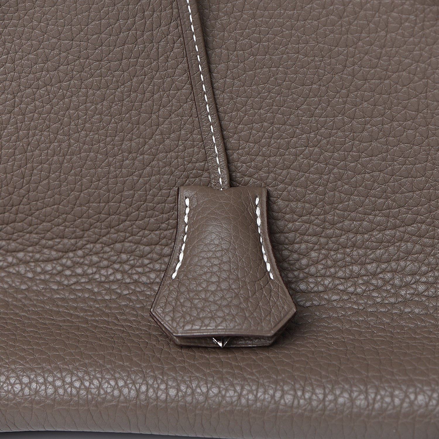 Hermes Taurillon Clemence Birkin 35 Etoupe 14 of 38