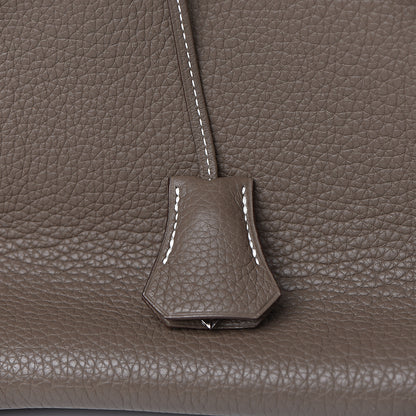 Hermes Taurillon Clemence Birkin 35 Etoupe 14 of 38