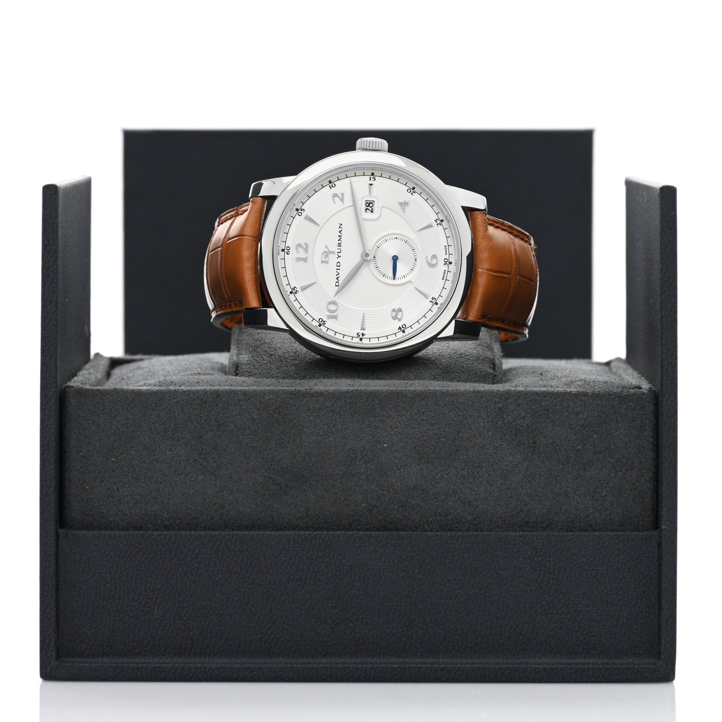 Stainless Steel Alligator 43mm Classic Small Seconds Automatic Watch