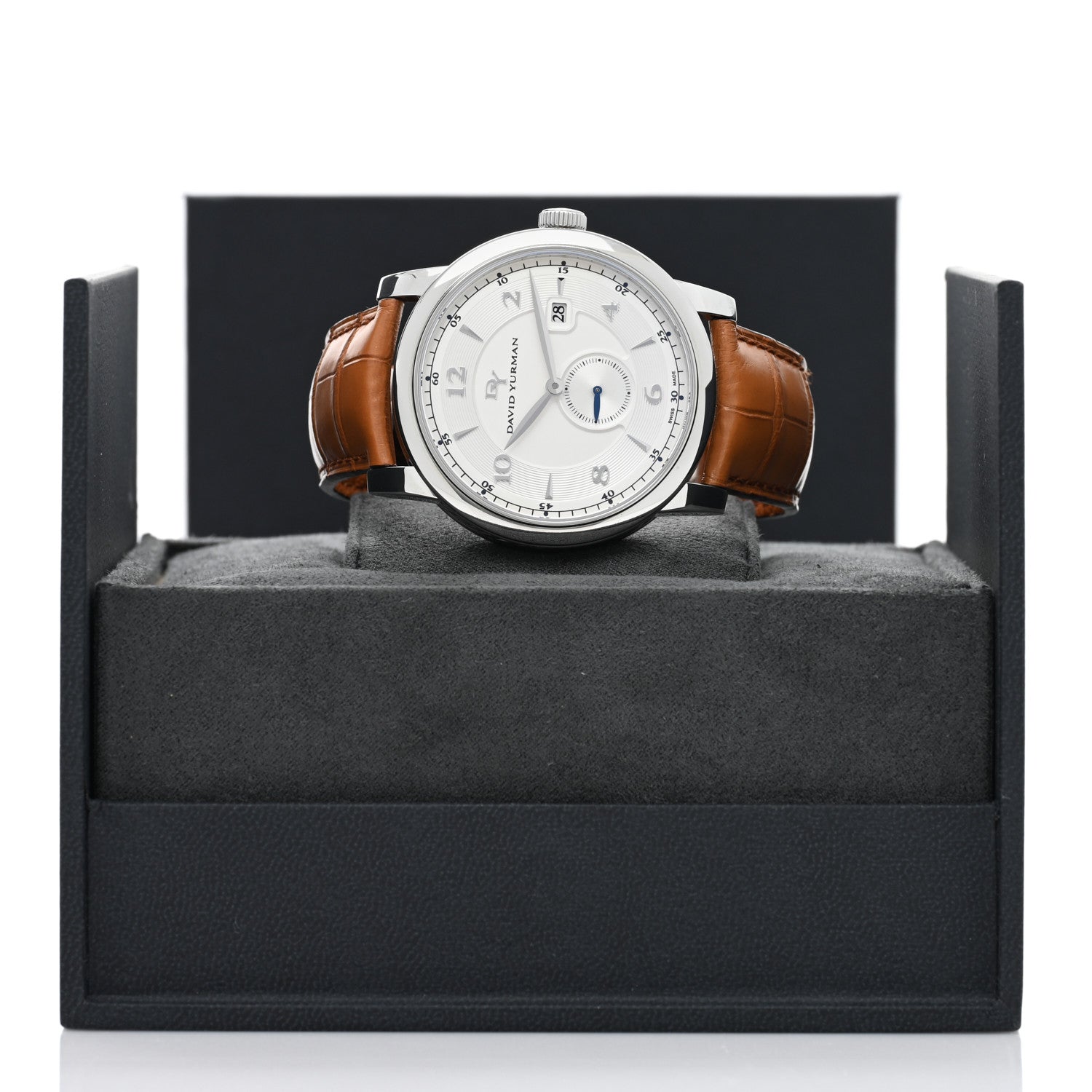 David Yurman Stainless Steel Alligator 43mm Classic Small Seconds Automatic Watch 5 of 5