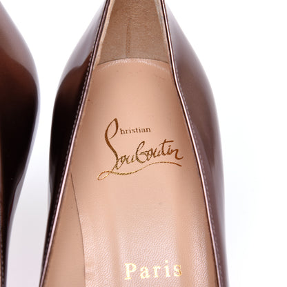 Christian Louboutin Patent Clare 80 Pumps 36.5 Bronze 8 of 12