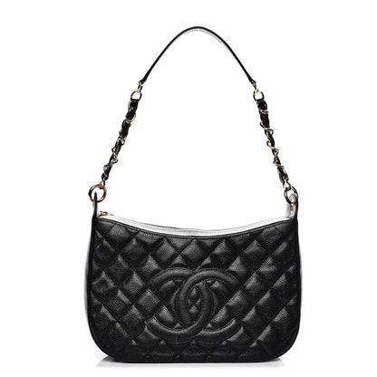 Chanel Caviar Quilted Hobo Black 2 of 13