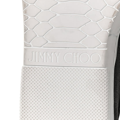Jimmy Choo Fine Glitter Suede Mens Grove Sneakers 43 Black 6 of 8